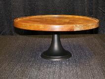 10 IN  14IN & 16 IN WOOD TOP CAKE STAND