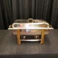 8QT GOLD & SILVER CHAFER