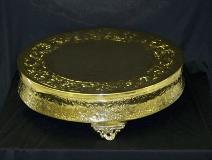 Gold-18in-round-cake-plateau